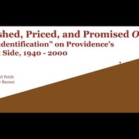 YouTube video of presentation; text on white and brown slant background.